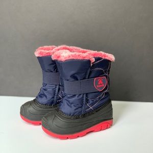 Kamik Snow Bug Navy & Pink Snow Boots